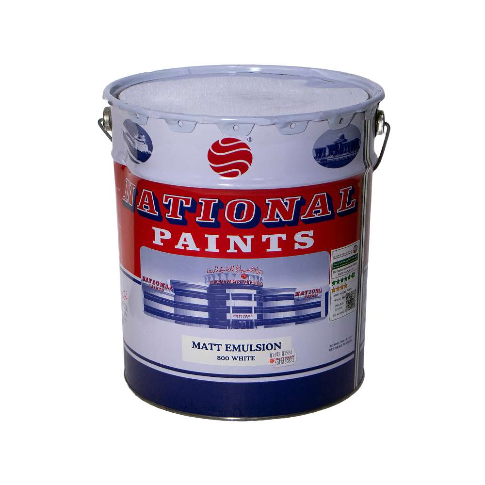 National Paints 800 18L Emulsion Matt - White 0