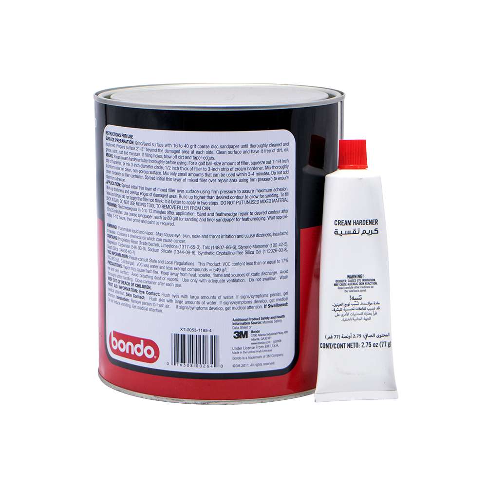 Bondo Body Filler 4Ltr/3.40Kg 1