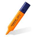 Staedtler Textsurfer Classic Highlighter, Ultra-Soft Chisel 1–5 mm, Inkjet-Safe, Smooth & Even Flow, Ideal for School and Office Use, Orange - Pack of 10 1