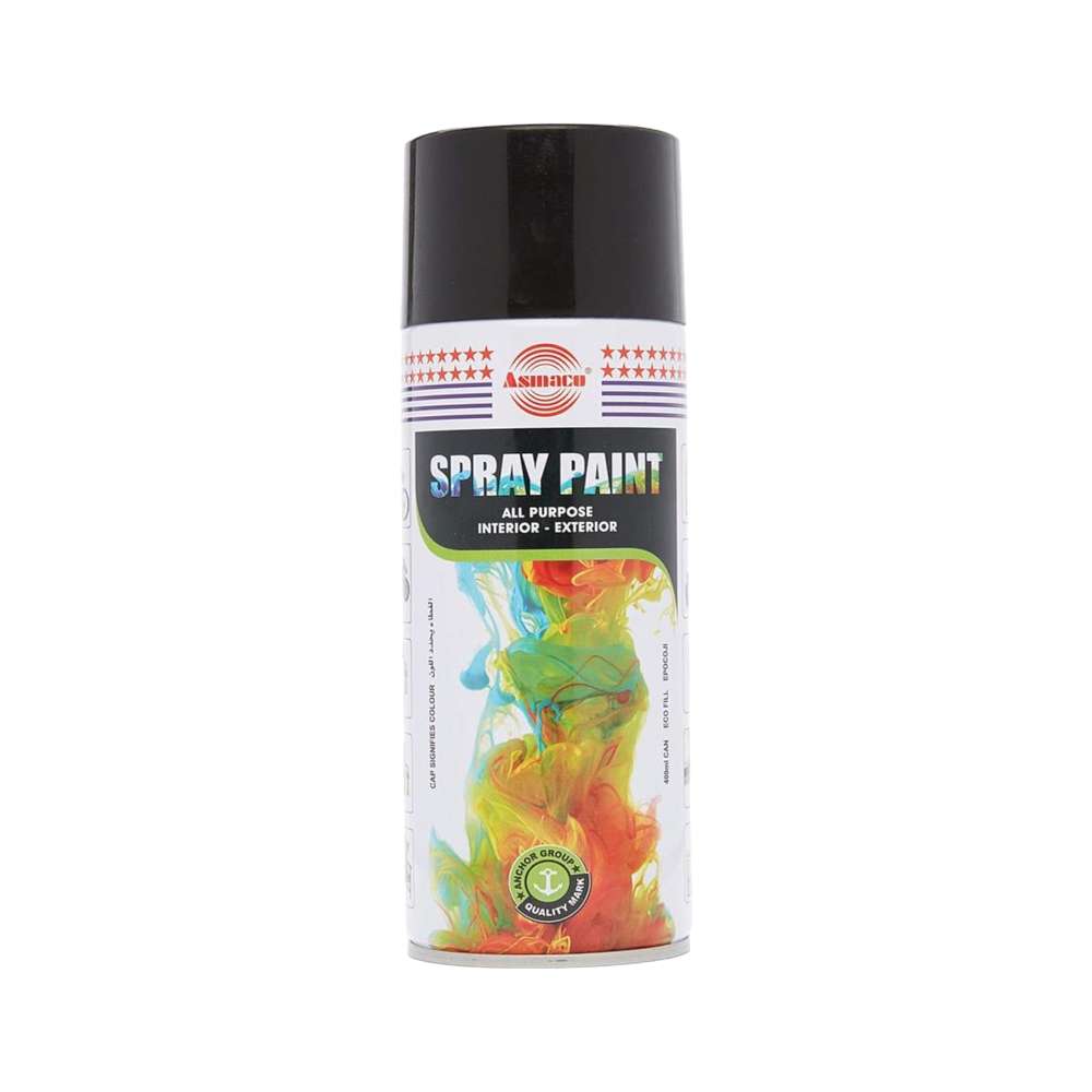 Asmaco Spray Paint Black - Per Ctn 0