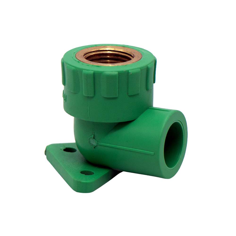 20mm PPR Wall Plated Elbow 0