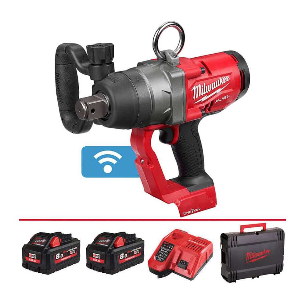 Milwaukee M18ONEFHIWF1-802X Fuel 1" 18V High Torque Impact Wrench With Friction Ring  5