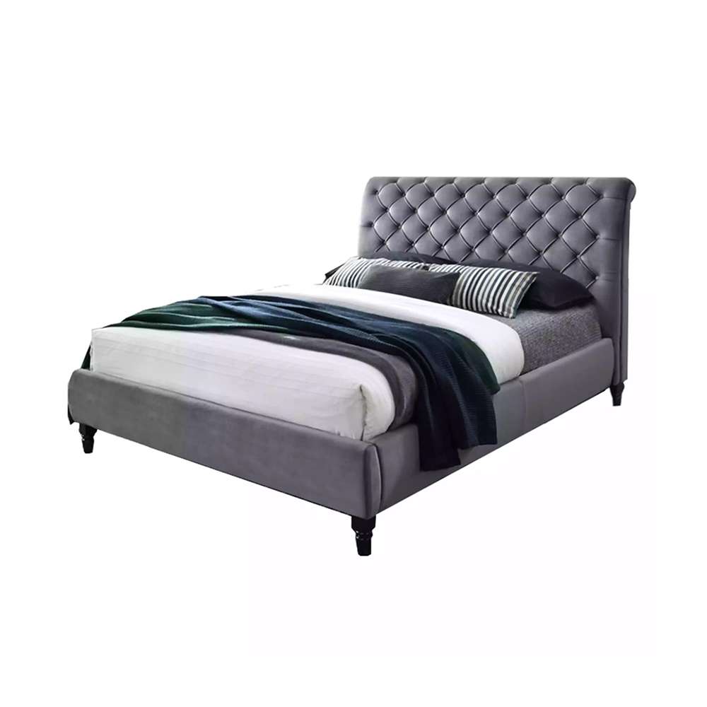 RoChester Queen Bed - Grey 1