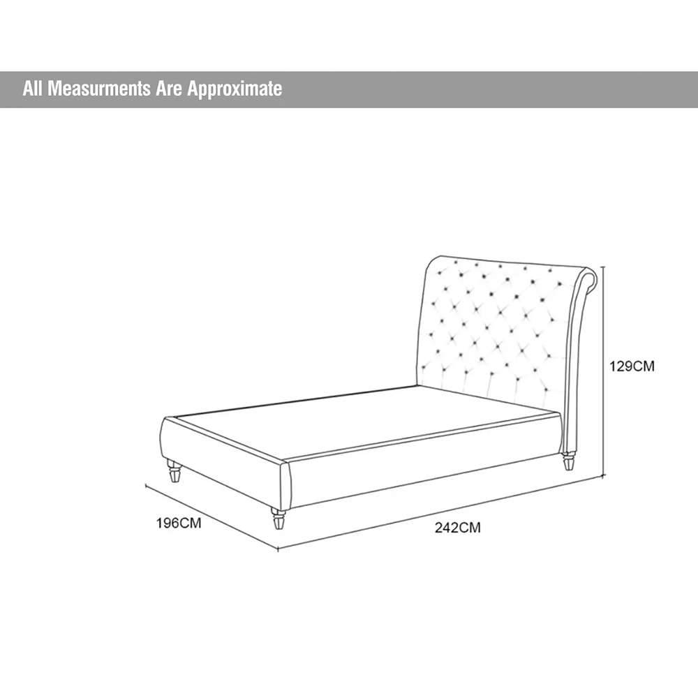 RoChester Queen Bed - Grey 4