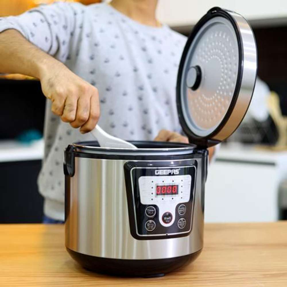 Geepas Compact & Multipurpose 1.8L 12 Cooking Functions Digital Multi Cooker GMC35031 8