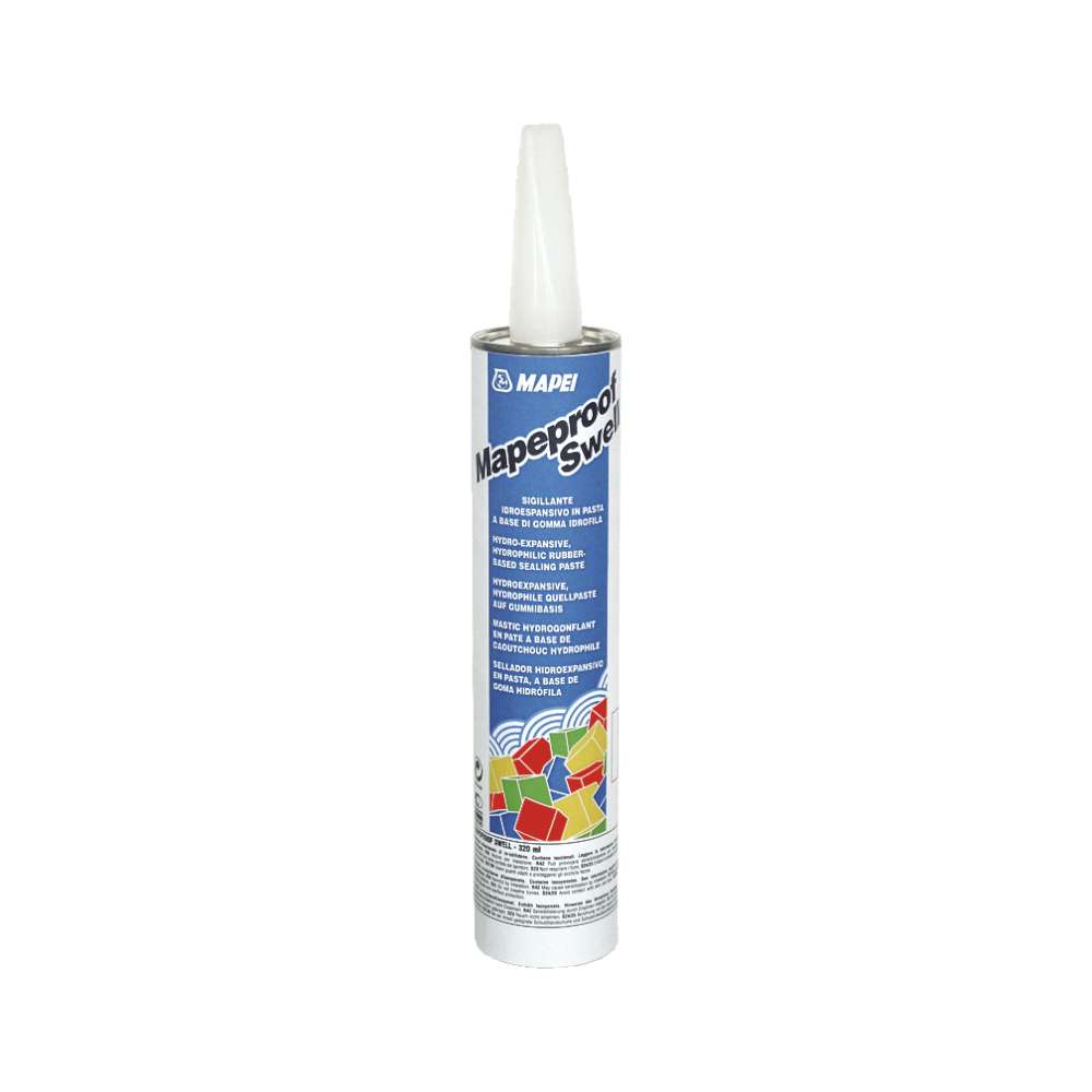 Mapei Hydro-Expansive Sealant Cartridge, 320ml, Suitable for Sealing Construction Joints and Pipe Penetrations 0