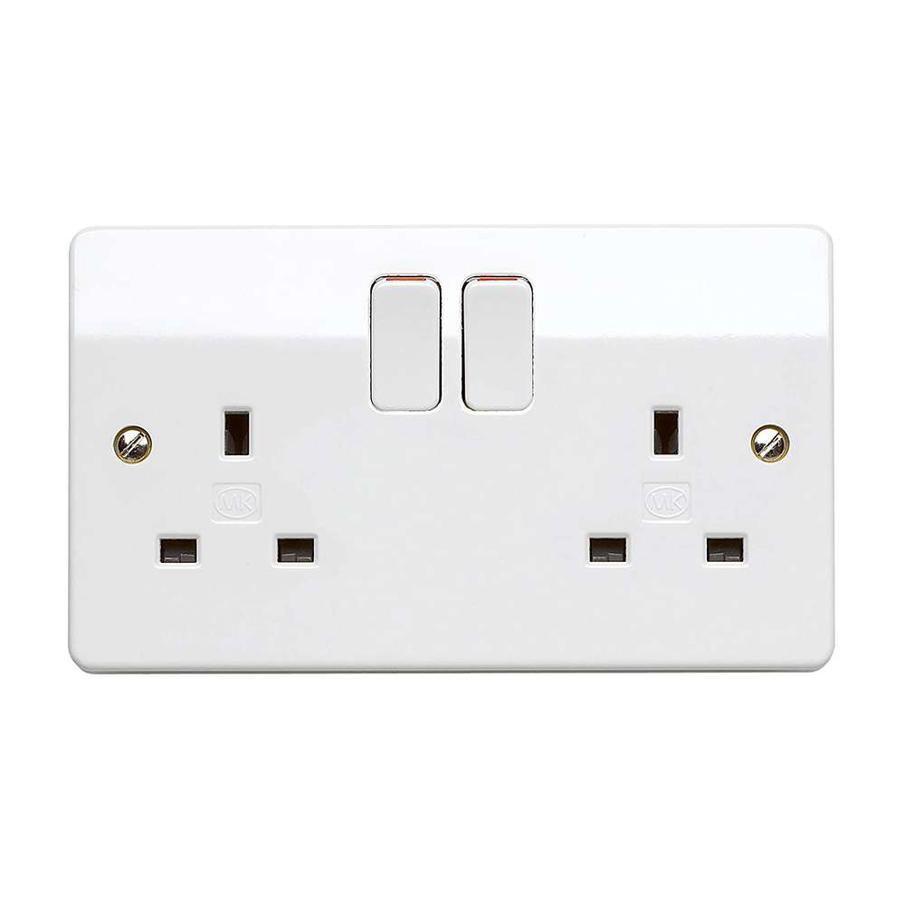 مقبس مزدوج المفاتيح من (MK) قياس (13AMP) 0