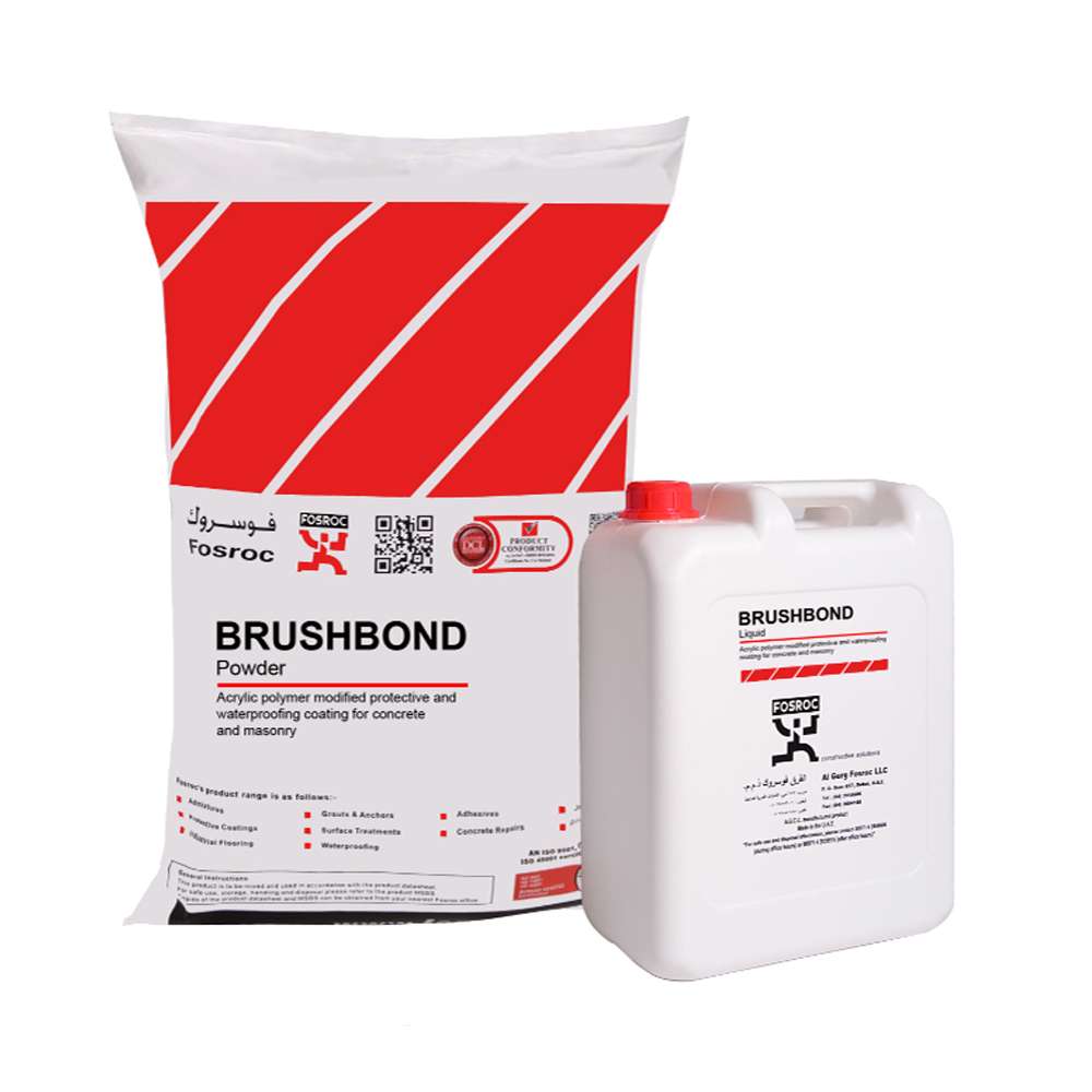 Fosroc Brushbond Liquid (7kg) and Powder (20kg) 27kg - White  0