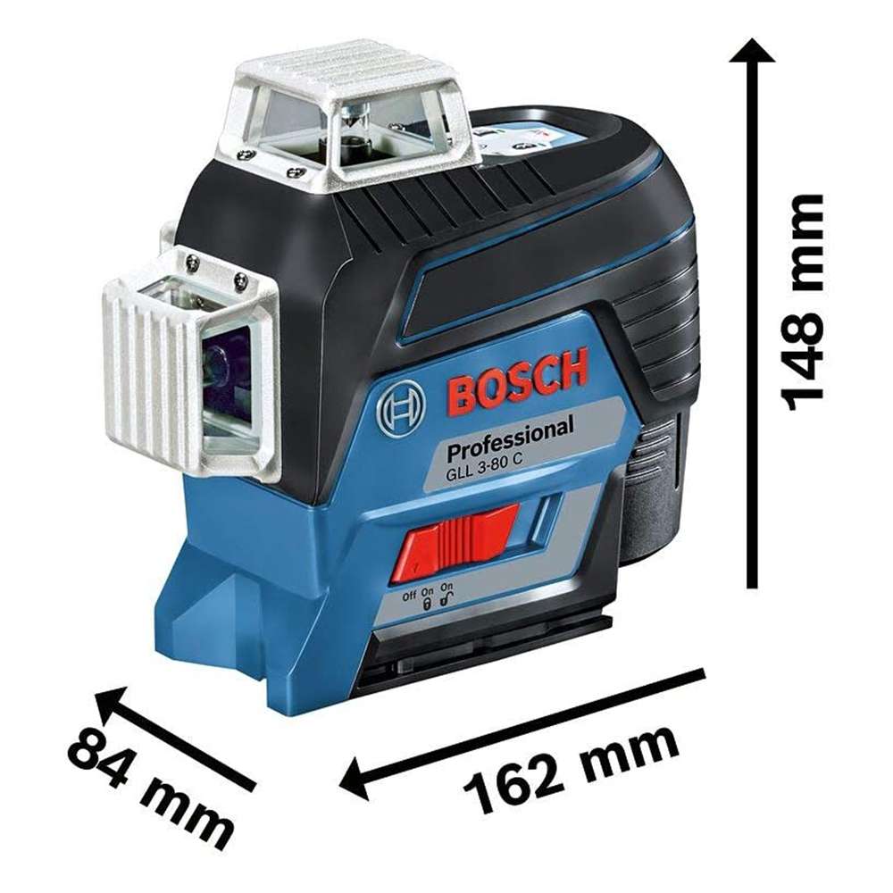 جهاز تحديد المستويات الليزري (Bosch) موديل (GLL 3-80C + BT150) 3