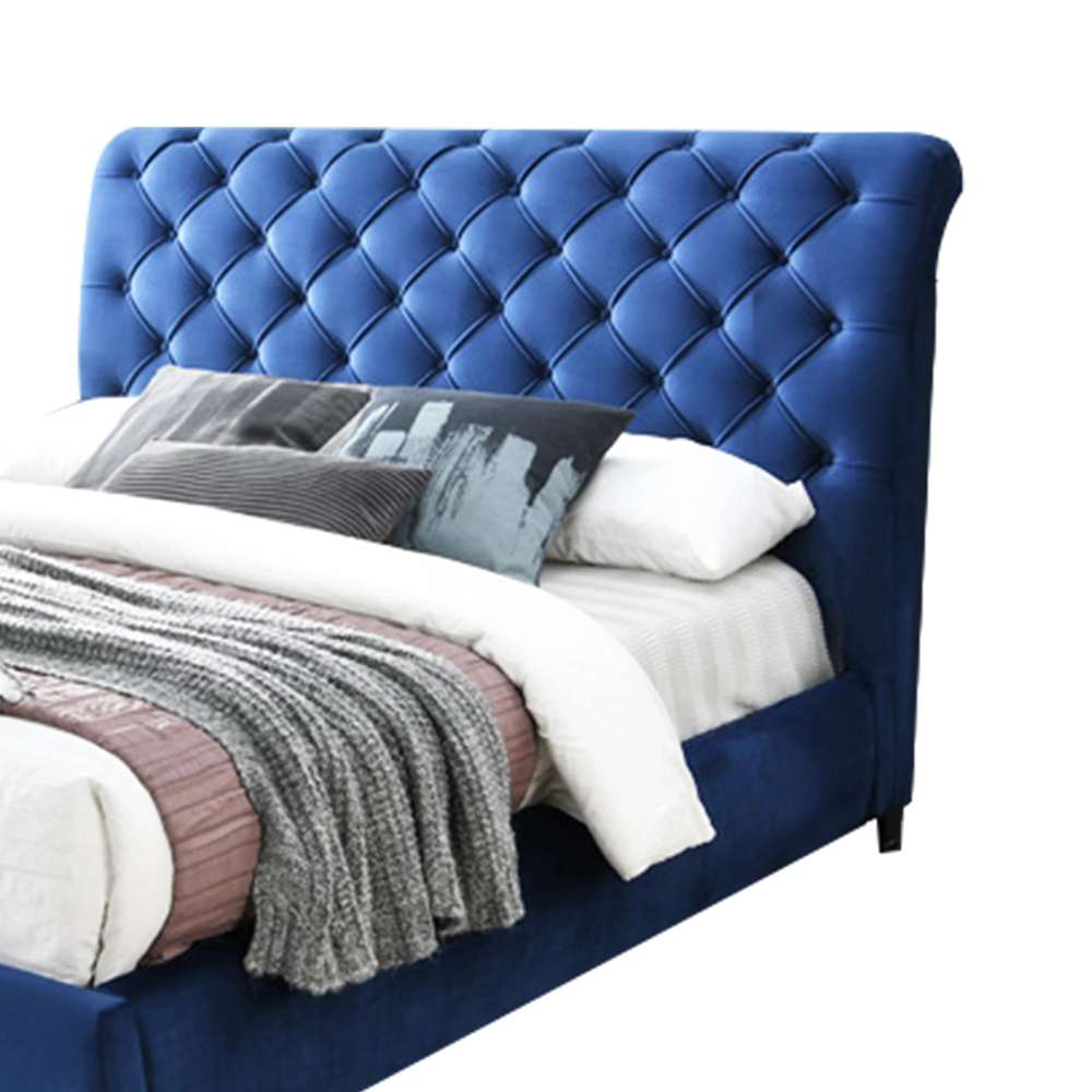 RoChester King Bed - Navy Blue 3
