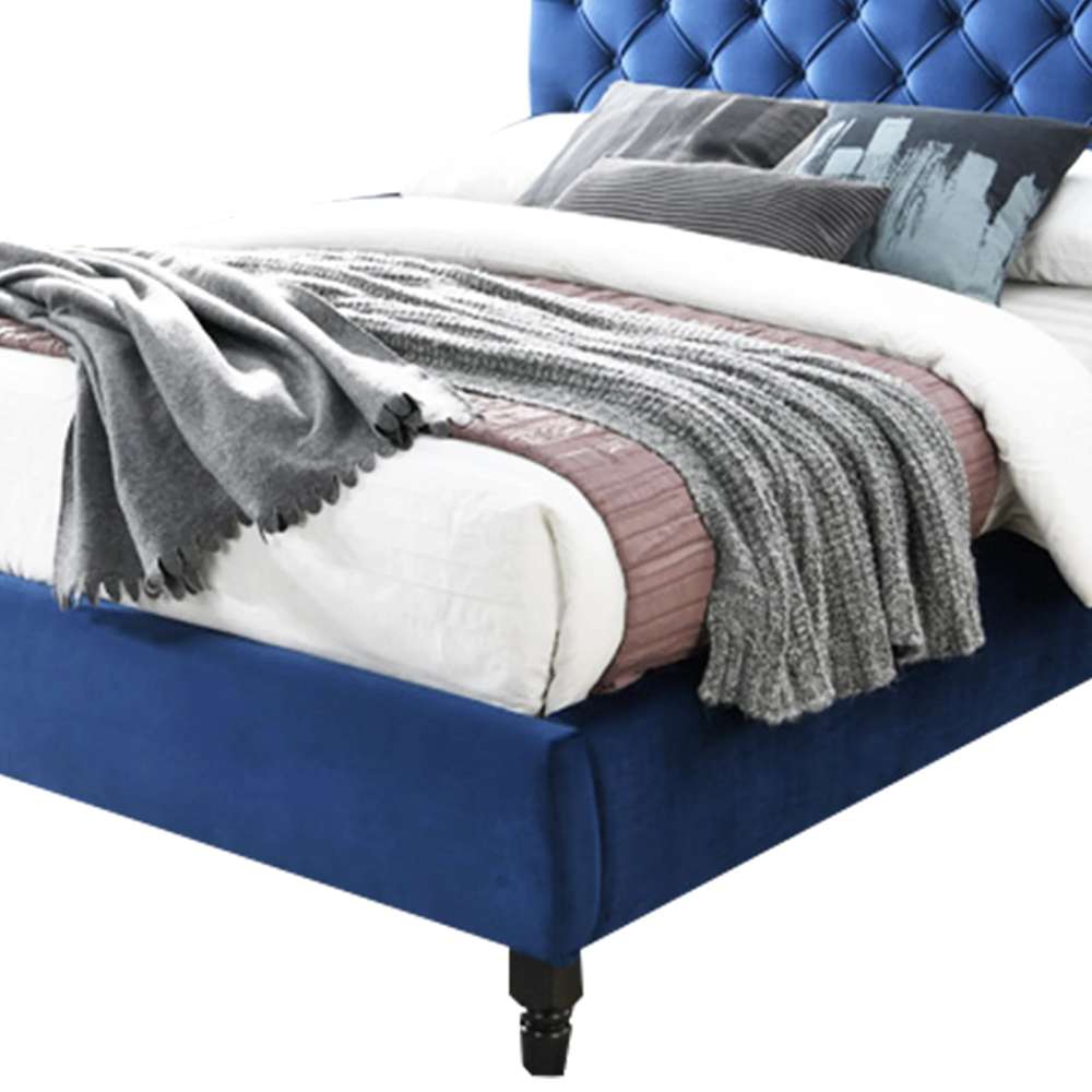 RoChester King Bed - Navy Blue 4