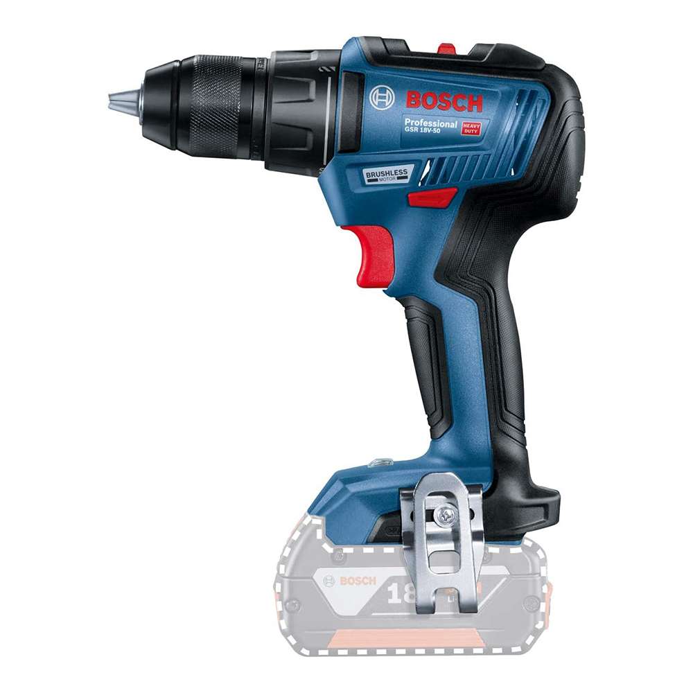 Bosch GSR 18V-50 C/L Solo 18V Cordless Drill Driver 1