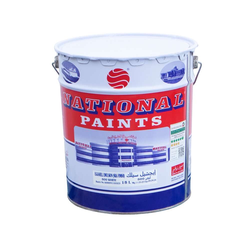 National Paints Eggshell Emulsion (Silk) 18L White 1