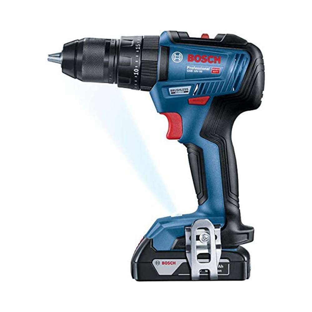 Bosch Professional GSB 18V-50 (06019H51L0) 18V 2.0Ah Li-Ion Cordless Combi Drill 8