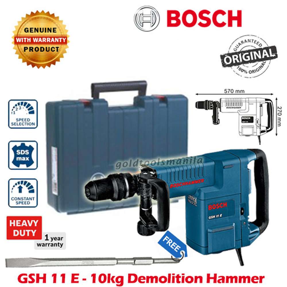 Bosch GSH 11 E SDS (611316742) 1500W Demolition Hammer Drill Bosch GSH 11 E SDS (611316742) 1500W Demolition Hammer Drill