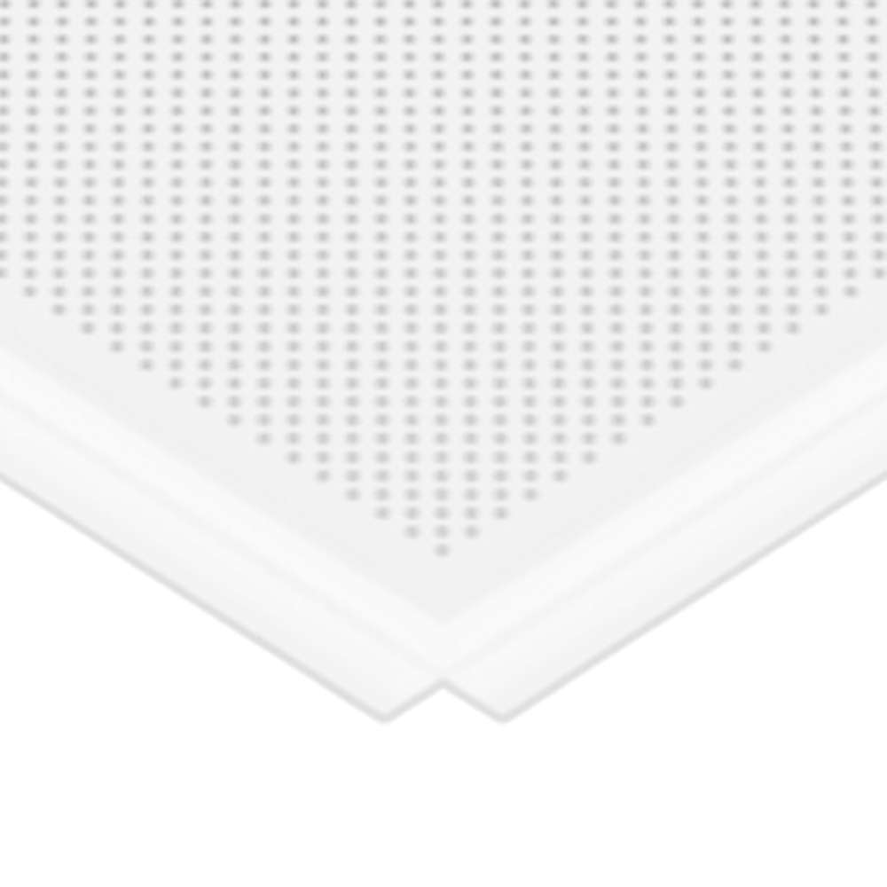 بلاط الأسقف المعدني المثقّب جيبروك (Saint Gobain) موديل (E15) قياس (600X600) سماكة (0.6mm)