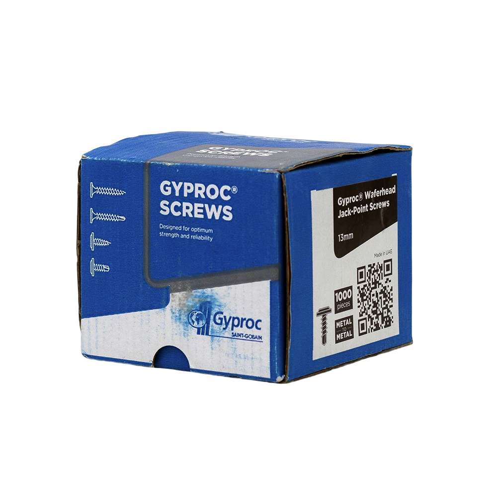 براغي التثبيت ذات الرأس المسطح (Gyproc) قياس (13mm) تباع (صندوق يحتوي 1000 برغي) 6