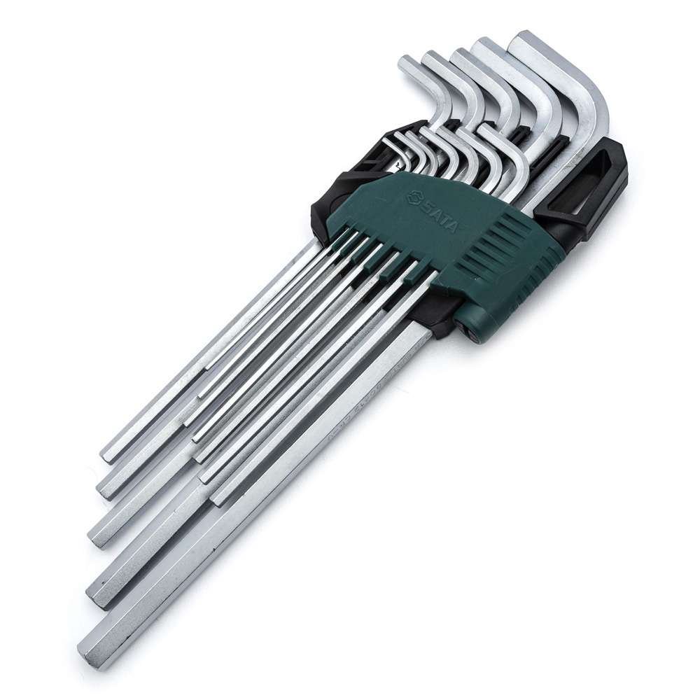 SATA GL09104 12-Piece SAE Extra Long Hex Key Set