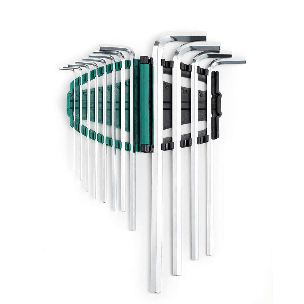 SATA GL09104 12-Piece SAE Extra Long Hex Key Set 1