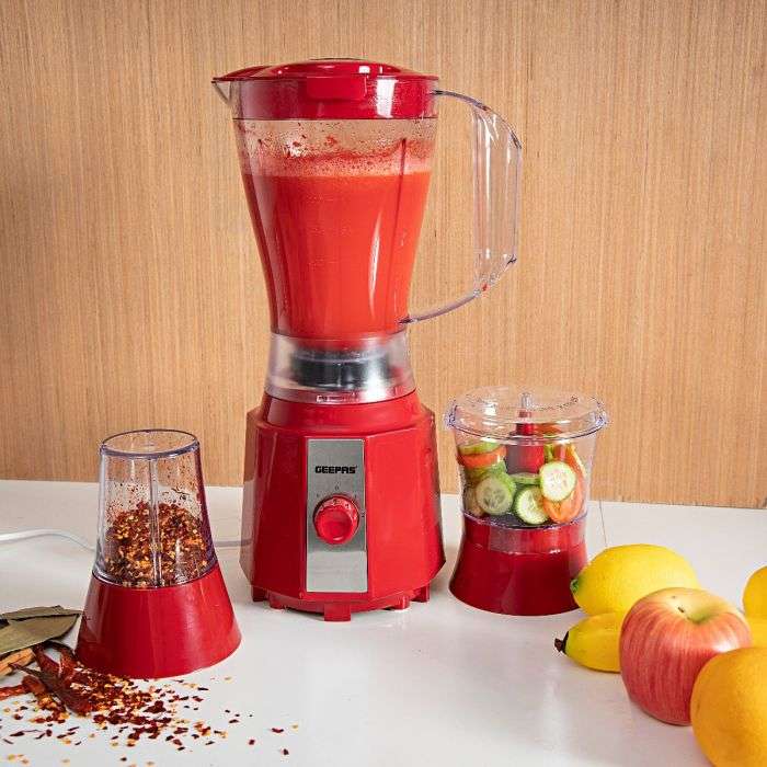 Geepas 1.5L 3-In-1 Multi-Functional Blender Dual Speed Control with Pulse 400 W 1