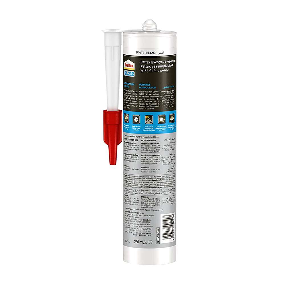 Henkel Pattex GP SL212 Silicone Sealant 280 ml 1