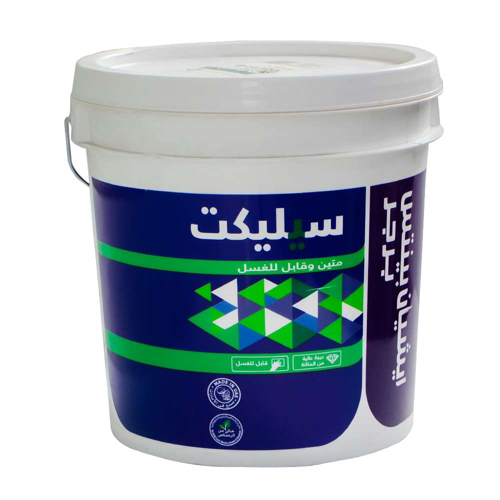 طلاء مستحلب قشر البيض ايشيان بينتس برجر الحريري الناعم ذو الأساس البلاستيكي لون (Ivory) سعة (L18) 1