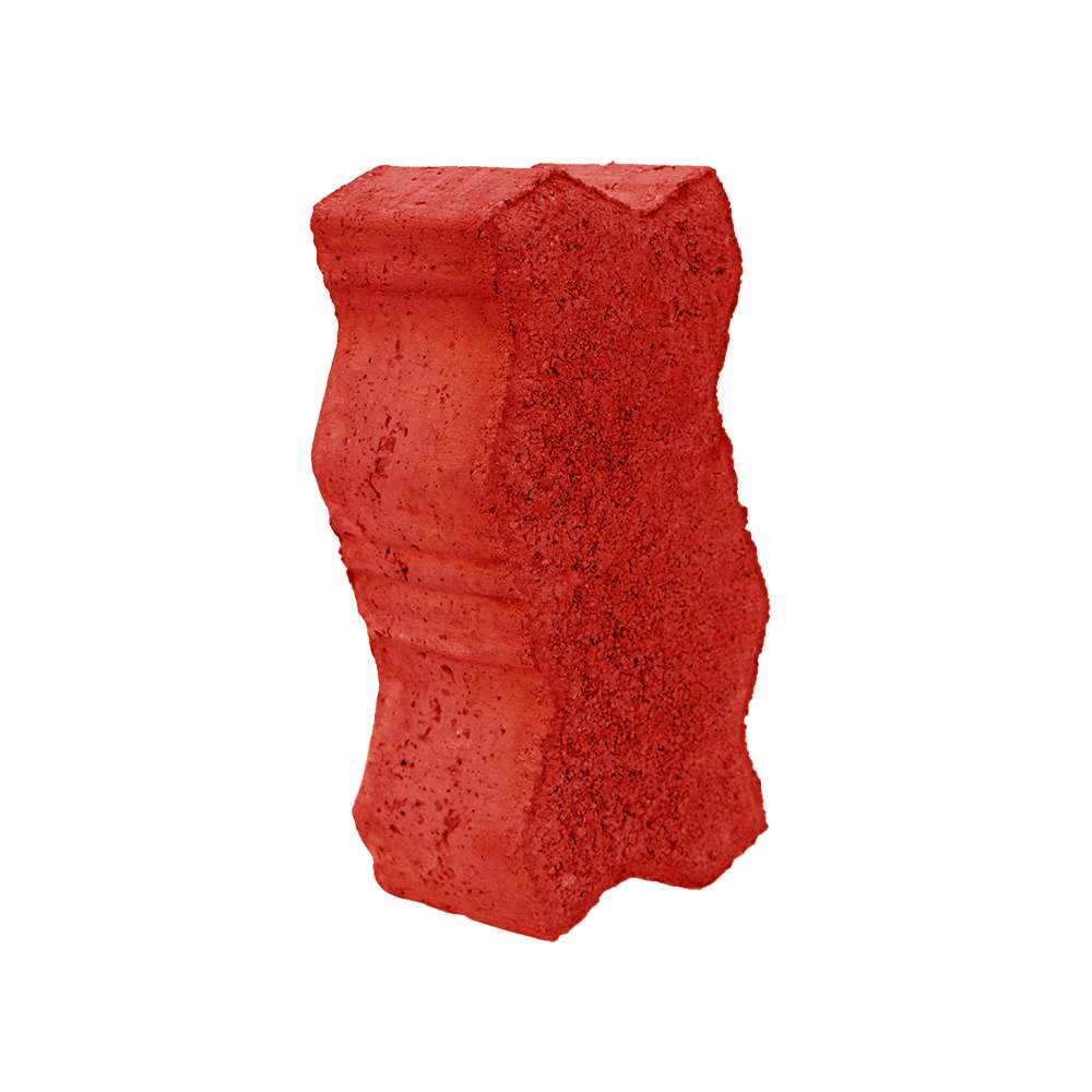Uni Inter Lock Red - 200 x 100 x 80mm 1