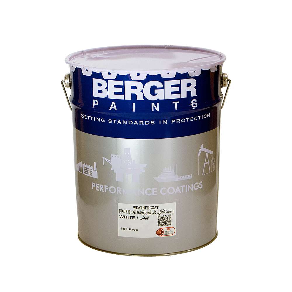 Asian Paints Berger Weathercoat Luxacryl High Gloss 4L 00A01N 1