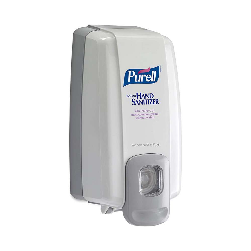 عبوة توزيع معقم اليدين البلاستيكية رمادية اللون من (Purell) وزن (27.2g) بأبعاد (10.2X5.1X15.2CM) 0