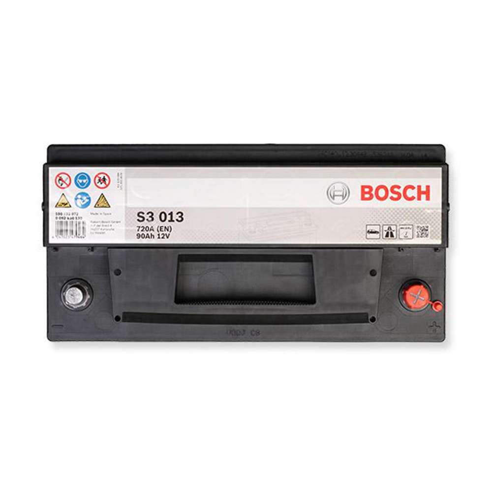 بطارية بدء التشغيل من (Bosch) استطاعة تدوير (720A) و بأمبير ساعي (90AH) قياس (12V) موديل (DIN S3- BSB0092S30180)  1