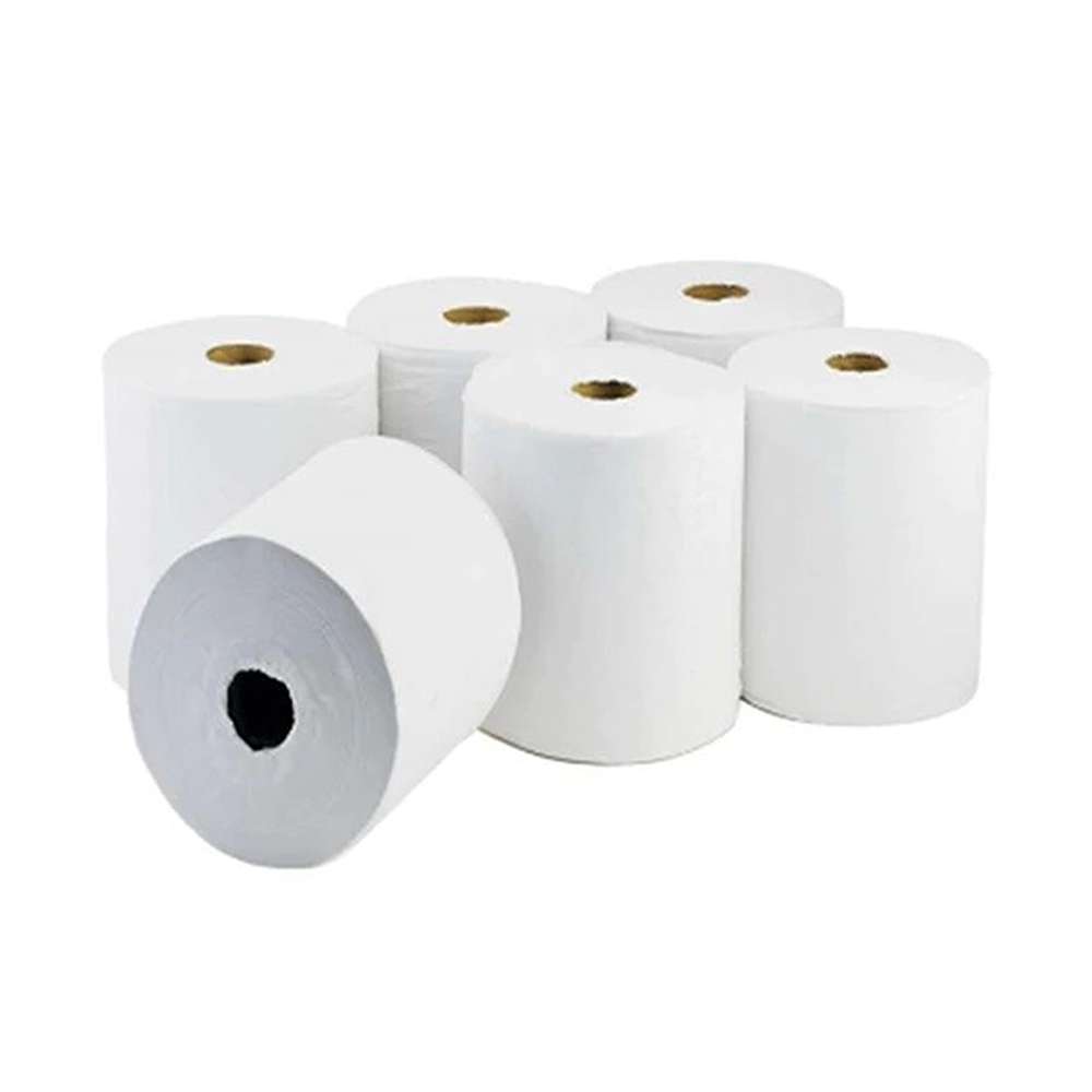 رولات مناديل بتصميم قطع أوتوماتيكي (Fine Embossed) وزن (1Kg) المكونة من (6) رولات 1