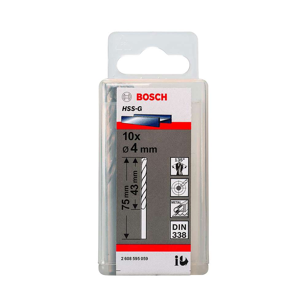 رؤوس الثقب من (Bosch) قياس (4MM) و المصنوعة من الفولاذ سريع القطع (PTW2608595059)  3