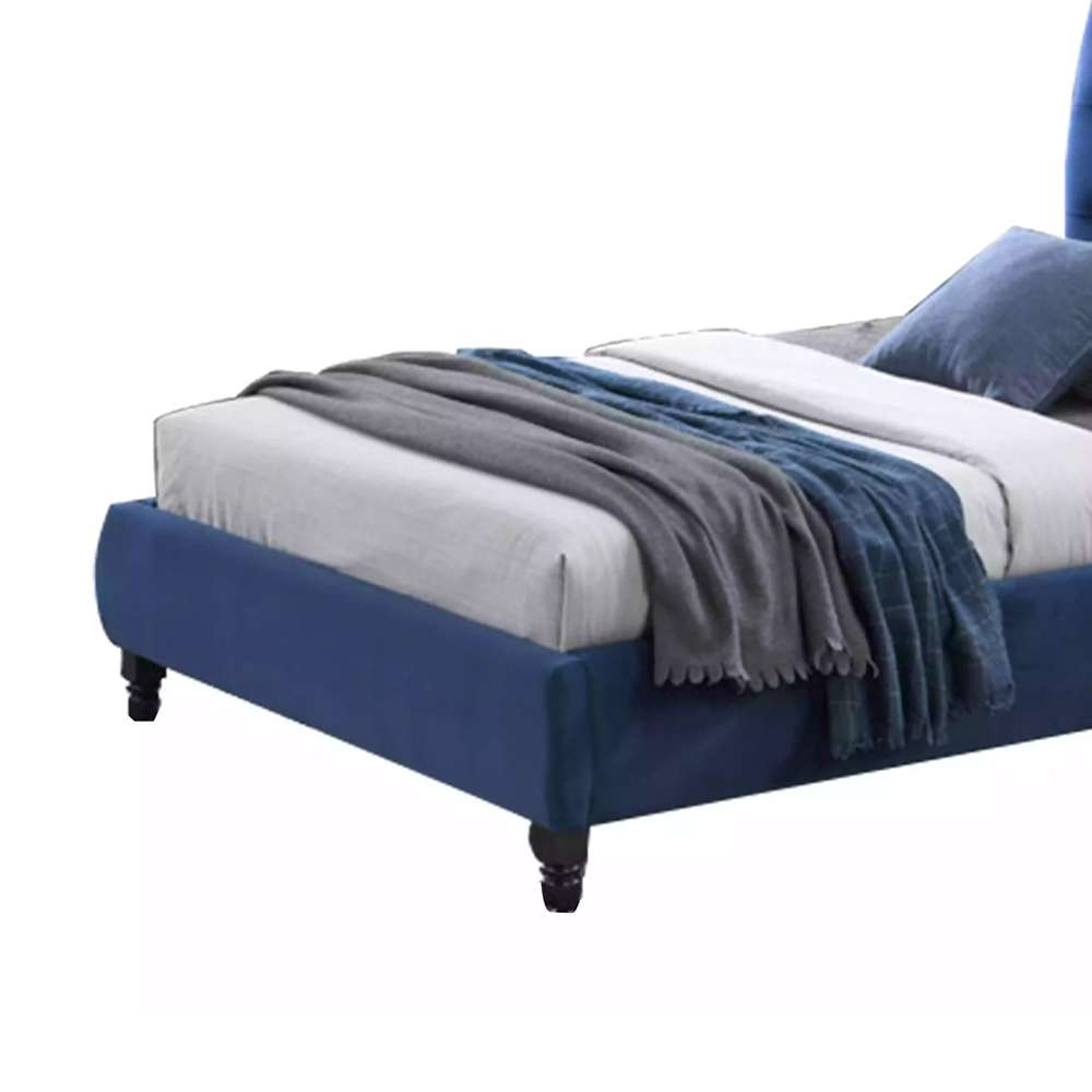 RoChester Single Bed - Navy Blue 2