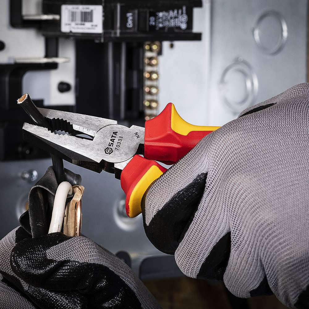 SATA ST70333ST VDE Insulated Linesman Pliers 8" 2