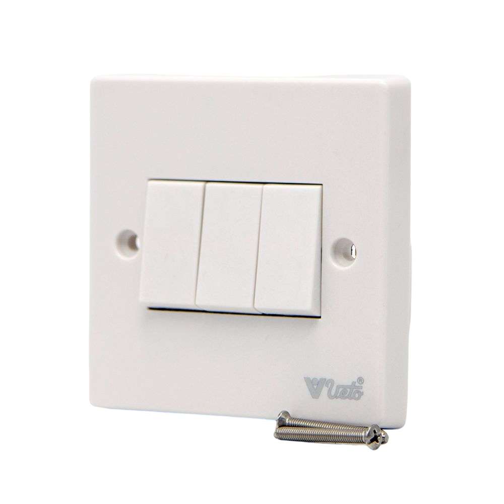 Veto 3 Gang 1 Way Switch