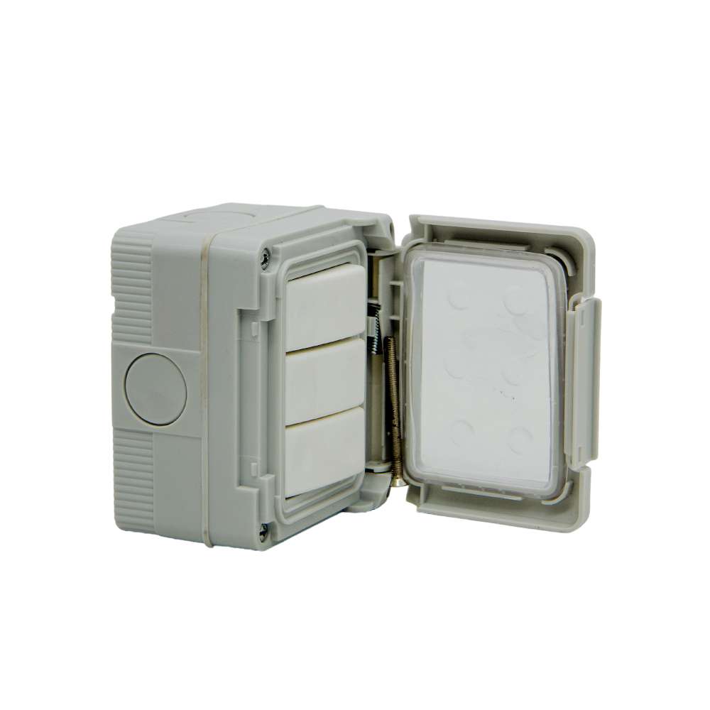 Veto Switch 3 Gang 1 Way W/P 2