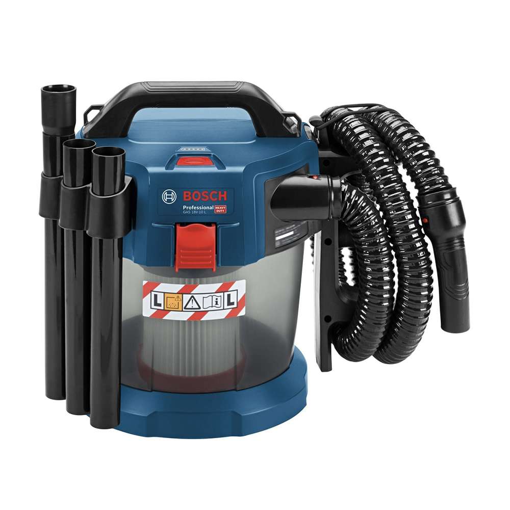 Bosch Gas 18V-10 L Professional Cordless Dust Extractor with 2 X 5A Battery and Charger - Per Set 1