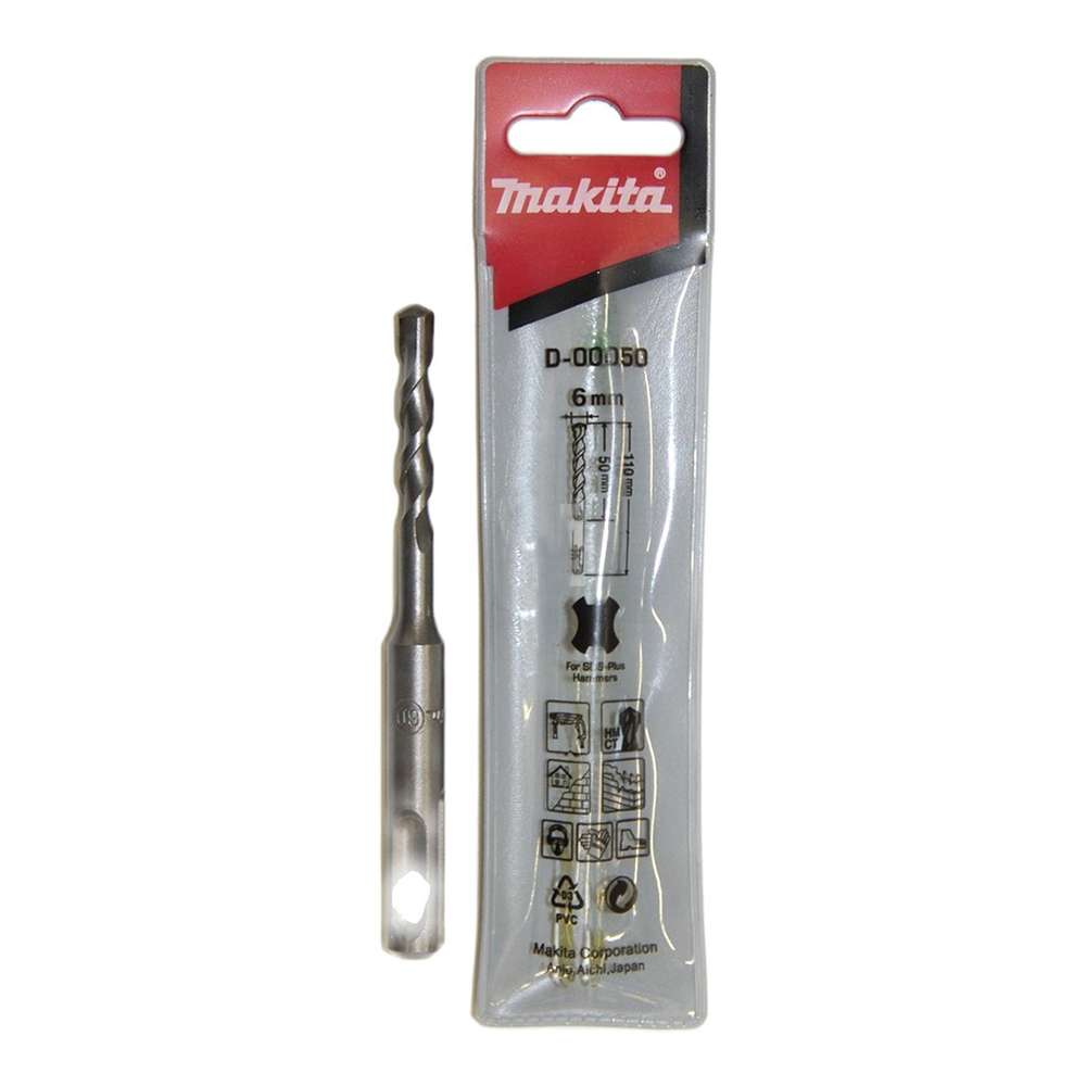 Makita D-00050 6 x 110mm SDS-Plus Hammer Drill Bit 1