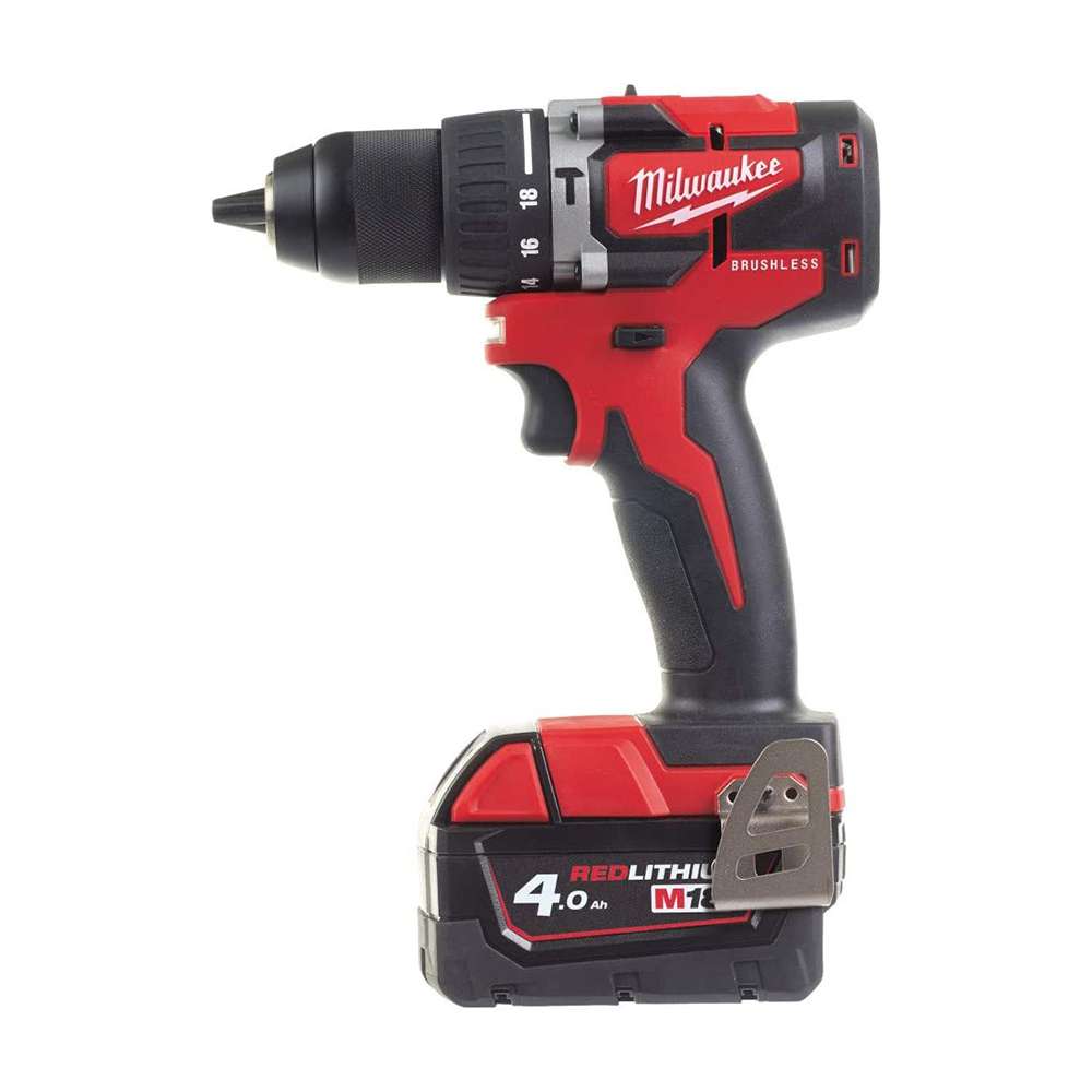 Milwaukee M18CBLPD-402C M18 Compact Brushless Percussion Drill 0