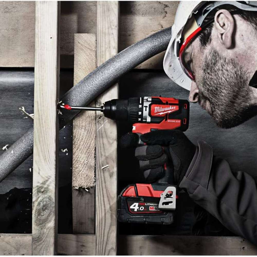 Milwaukee M18CBLPD-402C M18 Compact Brushless Percussion Drill 6