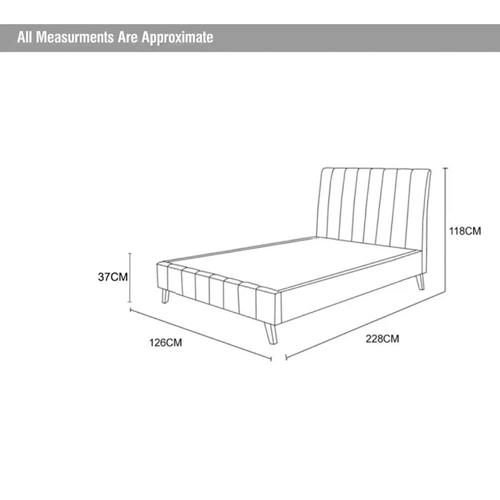 RoScandi Single Bed - Light Grey 4