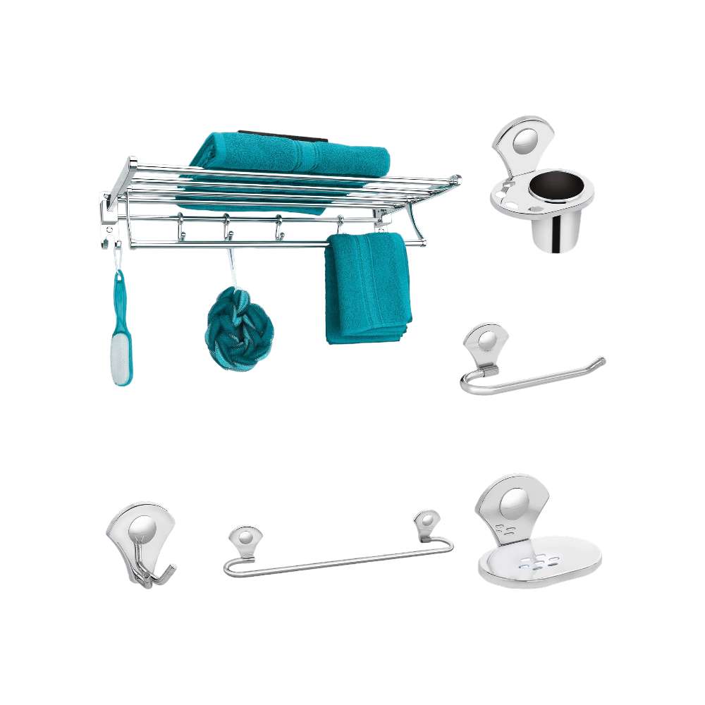 Milano Danny AB3600 140400501061 Bathroom Accessories Set - 6Pcs