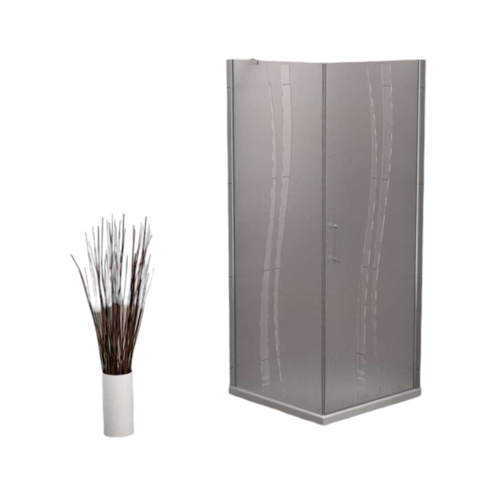 Milano Eco LYP505 140400100192 90 x 90cm Frost Square Shower Cubicle 0