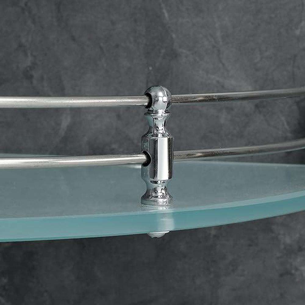 Milano Kika 140400500951 SS-304 Chrome Glass Frost Shelf 2