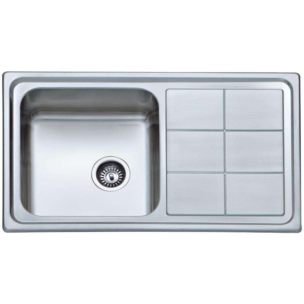 Milano D10050PQ 140700100113 100 x 50mm Stainless Steel Inset Kitchen Sink