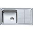 Milano Kitchen Sink D5544P 55x44cm Inset Stainless Steel 1