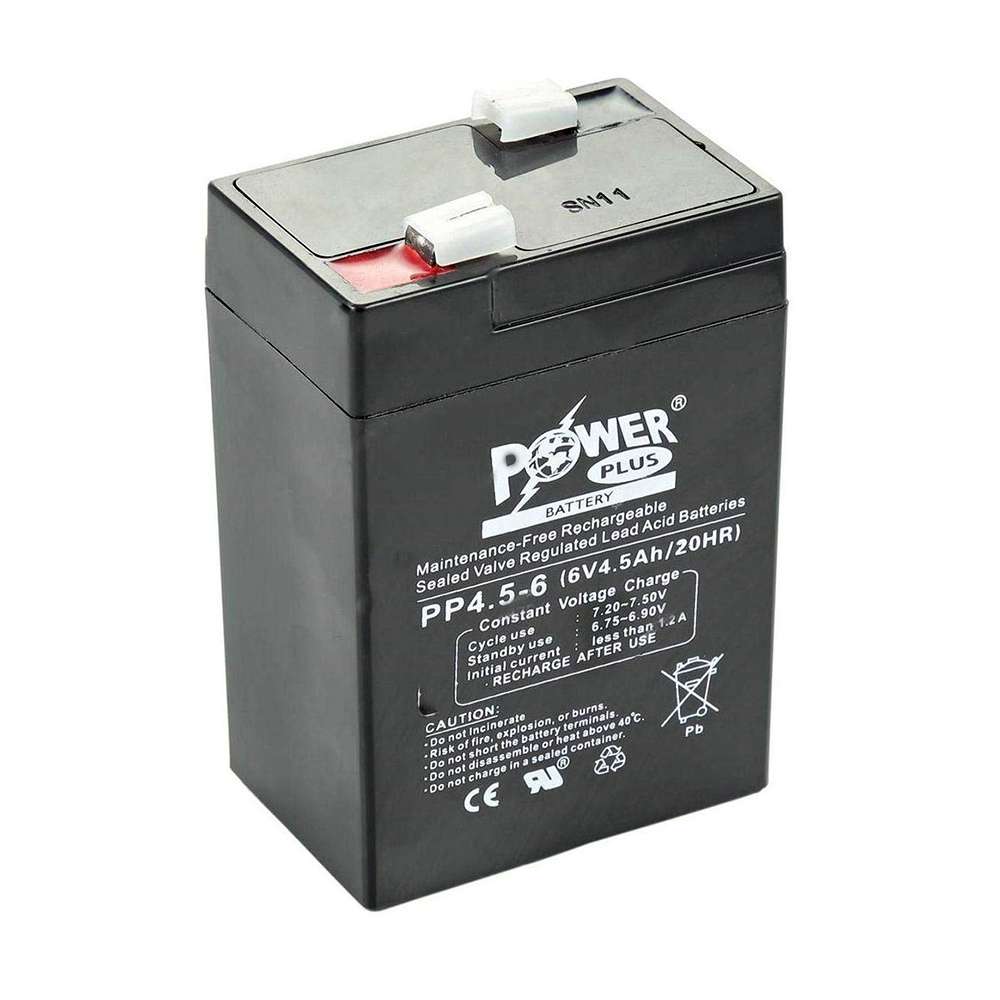 Powerplus 6V 4.5Ah Lead Acid Battery 0