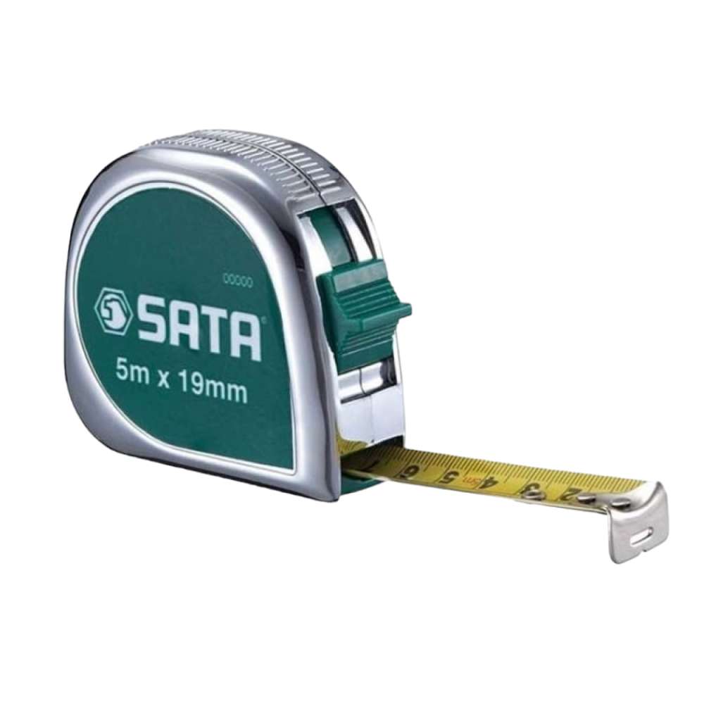 SATA ST91314ME Rubber Grip Tape Measure Metric/SAE Scale 5m/16ft x 19mm 0