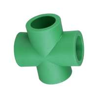 Thomsun PPR Cross Tee, 32mm, 4-Way Heat-Fusion Fitting for Water Lines