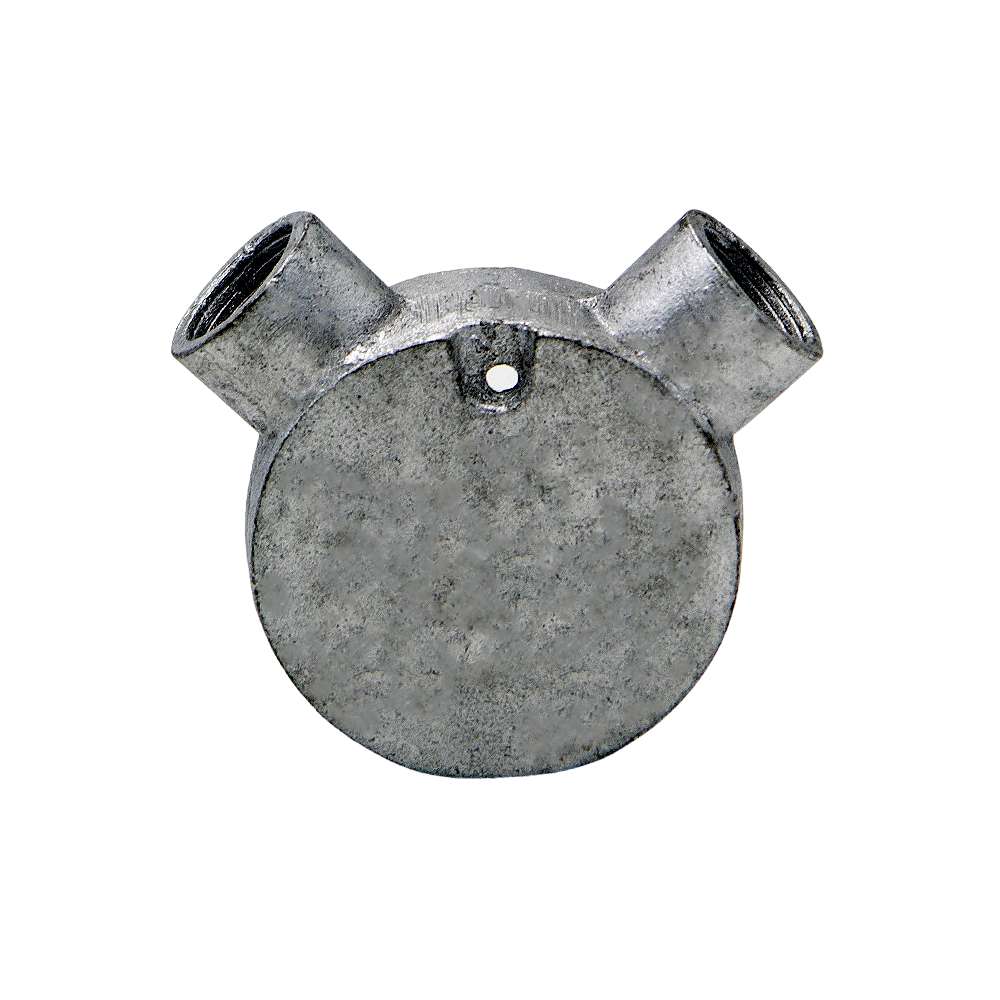 صندوق دائري زاويّ الإتجاه من الحديد المجلفن قياس (25 mm) 0